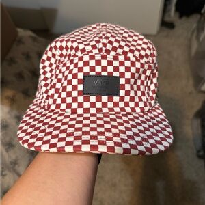 Vans Red and White Checkered Cap